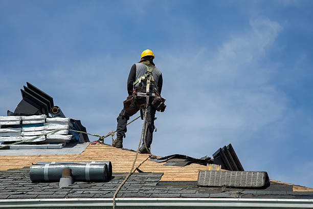 Professional Roof Replacement technician working in Ellerbe, NC